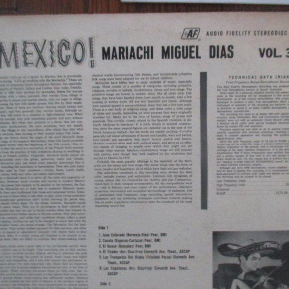Vintage Vinyl 3 LP Records Music from Mexico Mariachi 1960 1961 1962 - Picture 2 of 4